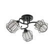 Lustră SPIN PL3, KL100088, 3xE27, negru - eVoltaSmart