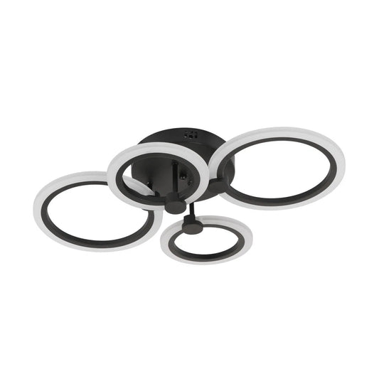 Lustra Urban LED 45W 3CCT 3150lm IP20, Negru, Erste - eVoltaSmart