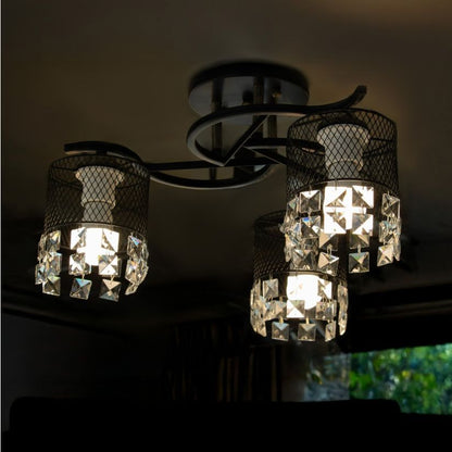 Lustra clasica negru Lustros PL3 KL100085, 3 surse E27, iluminat interior elegant Klausen
