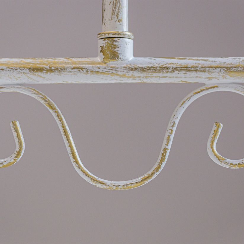 Candelabru clasic Lyric PL3 KL6094, 3 surse E27, iluminat interior alb auriu, Klausen
