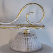 Corp iluminat candelabru Lyric PL3 Klausen alb auriu, colectia Classic Chic, 45cm lungime
