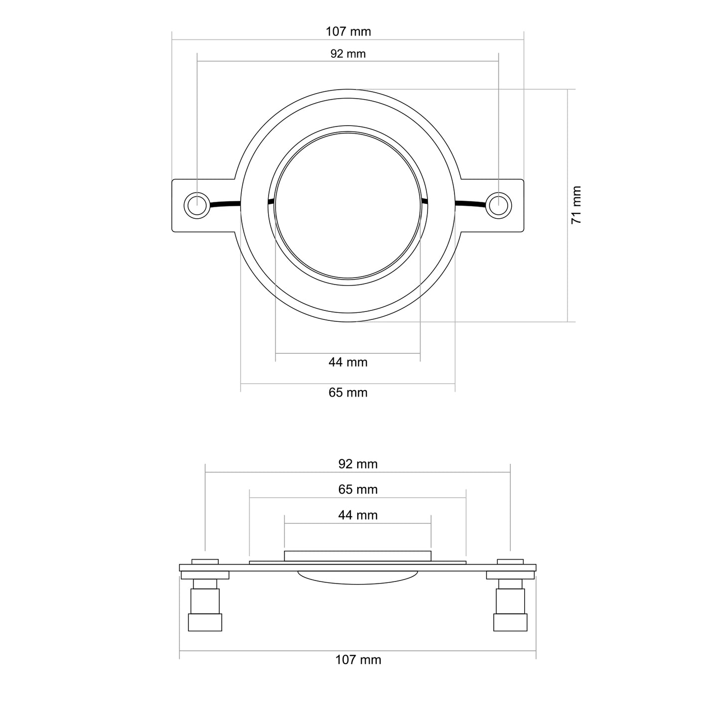 Membrana de rezerva pentru tweeter inalte cod33354 1buc M`N`C 33364