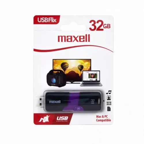 Memorie flash Maxell Flix 32GB USB 2.0 negru