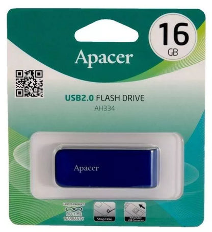 Memorie flash USB 2.0 16GB Apacer retractabil albastru