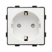 Modul priză Schuko 16A alb Pulsar Touch NS - Evolta Smart