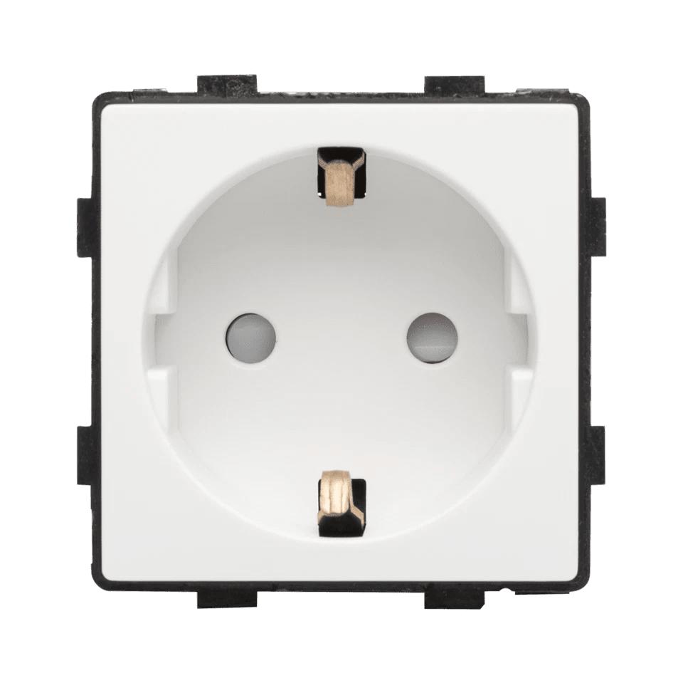 Modul priză Schuko 16A alb Pulsar Touch NS - Evolta Smart