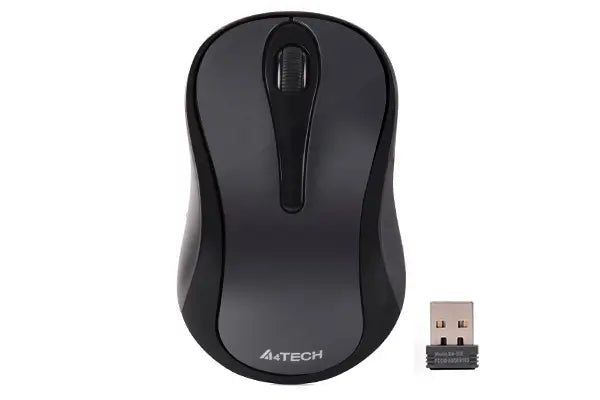 Mouse A4tech G3-280N (Glossy Grey) PC /Notebook wireless 2.4GHz optic 1000dpi butoane /scroll 3/1 gri