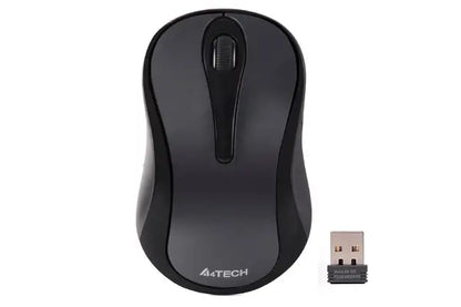 Mouse A4tech G3-280N (Glossy Grey) PC /Notebook wireless 2.4GHz optic 1000dpi butoane /scroll 3/1 gri
