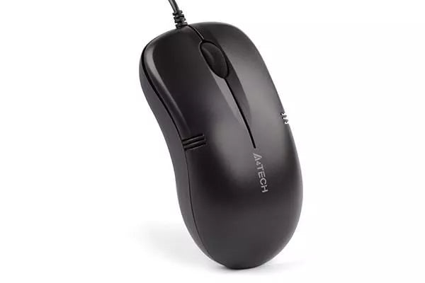 Mouse optic cu fir A4Tech V-TRACK PADLESS 1000DPI USB negru OP-560NU-1 (Black)