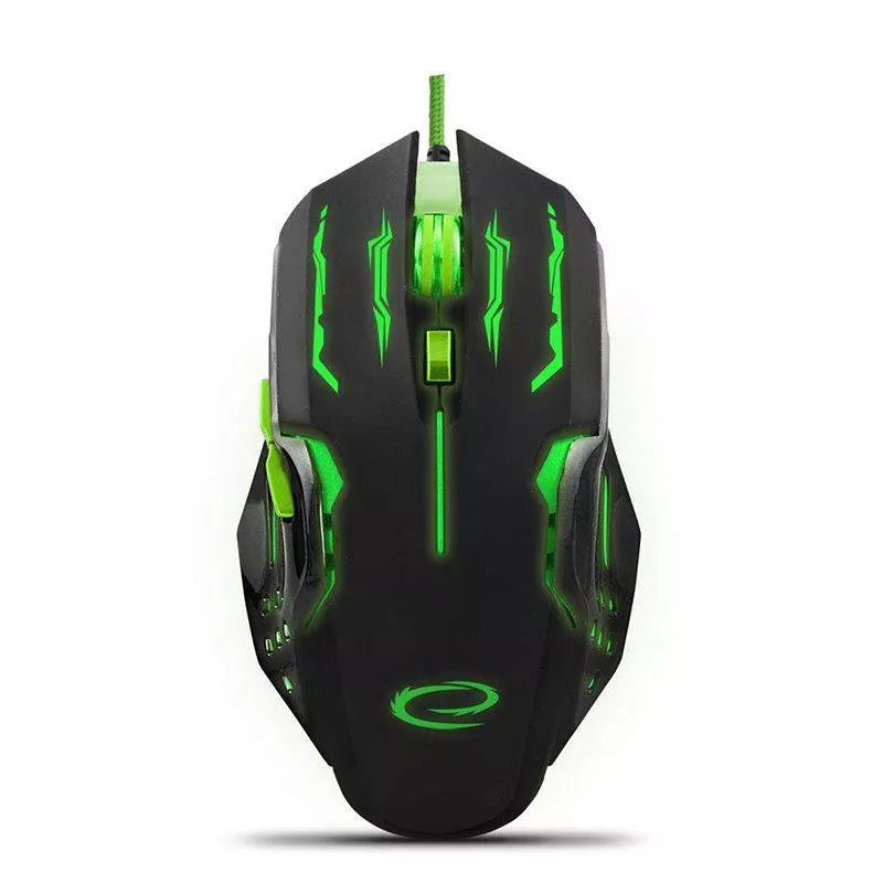 Mouse optic USB gaming 800-2400DPI 6 butoane verde ESPERANZA