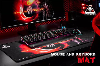 Mouse Pad and Keyboard MAT WARRIOR KRUGER&MATZ 890x400mm cauciuc anti-alunecare