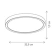 Plafonieră LED Smart Nebula albă pentru living, dormitor sau birou
