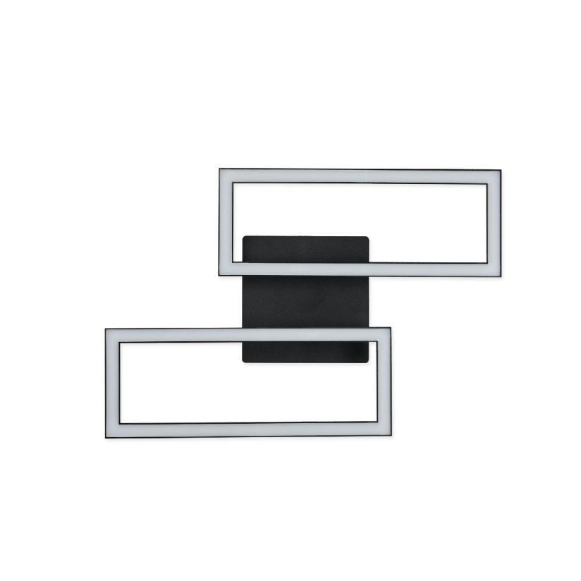 LUSTRĂ LED PANE PL2 B, KL140040, 16W, 4000K, ALB, NEGRU