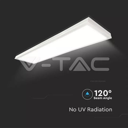Panou LED aplicabil 40W 4000lm 120x30 cm 6500K alb rece IP20 V-TAC