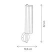 Suspensie LED auriu transparent Particular AP1 Klausen, iluminat interior modern 9W 4000K 25000h, IP20
