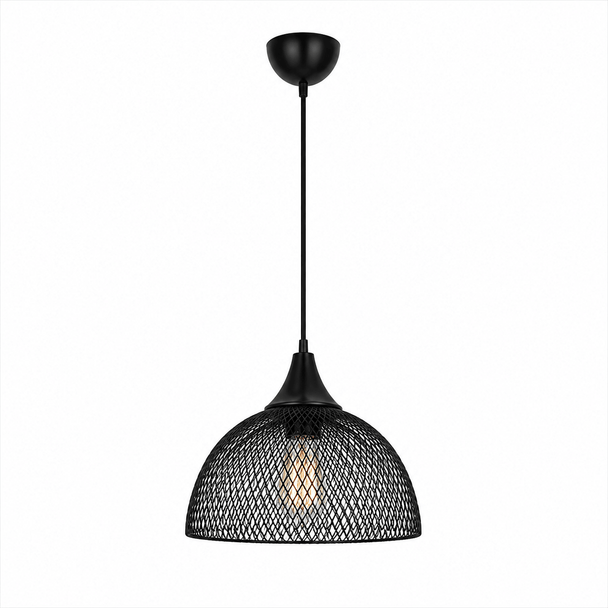 Pendul Esin 1XE27, negru, Oktay - eVoltaSmart