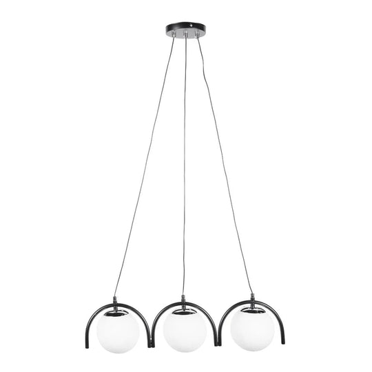 Pendul Glace 3XE27 IP20, negru, Erste - eVoltaSmart