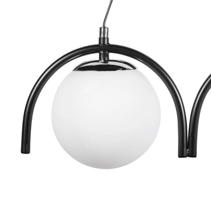 Pendul Glace 3XE27 IP20, negru, Erste - eVoltaSmart