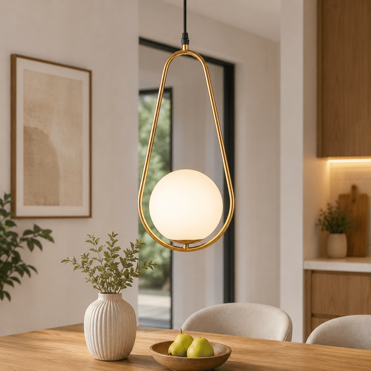 Pendul Nuli 1XE14 40W 1.5m, auriu, Erste - eVoltaSmart