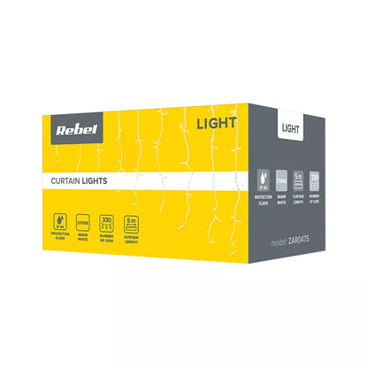 Perdea LED-uri 330 IP44 alb cald 5m 3.6W REBEL