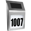 Placută număr casă solară cu iluminare LED, Garden Pleasure, 18x20cm, rezistentă la apă - eVoltaSmart