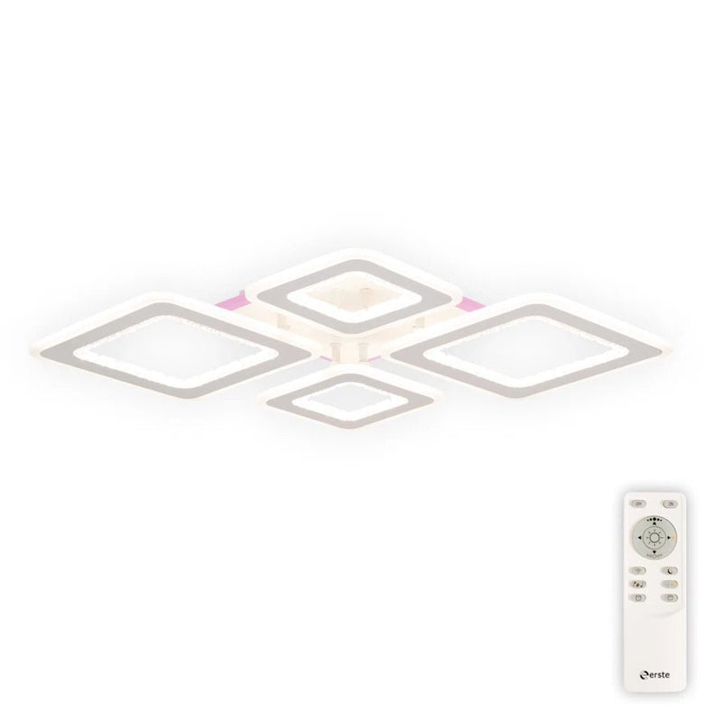 Plafoniera Amelia LED 120W 3CCT+RGB cu telecomanda, Erste - eVoltaSmart