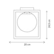 Plafonieră ARTFUL PL1, KL100092, 1xE27, natur - eVoltaSmart