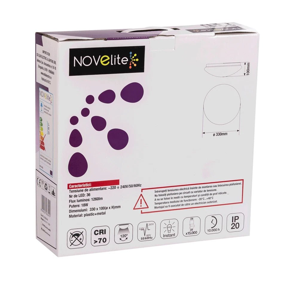 Plafoniera LED 18W 6500K - eVoltaSmart