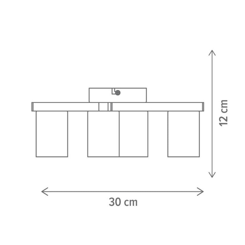 Plafonieră MANNER PL4, KL164009, 4xGU10, alb - eVoltaSmart