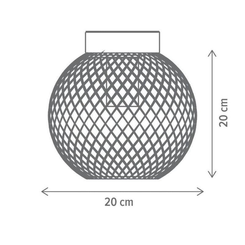 Plafonieră MATROZ PL1, KL100015, 1xE27, negru, natur - eVoltaSmart