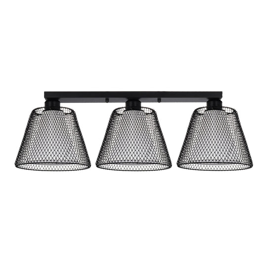 Plafonieră NOVOS PL3, KL100104, 3xE27, negru - eVoltaSmart