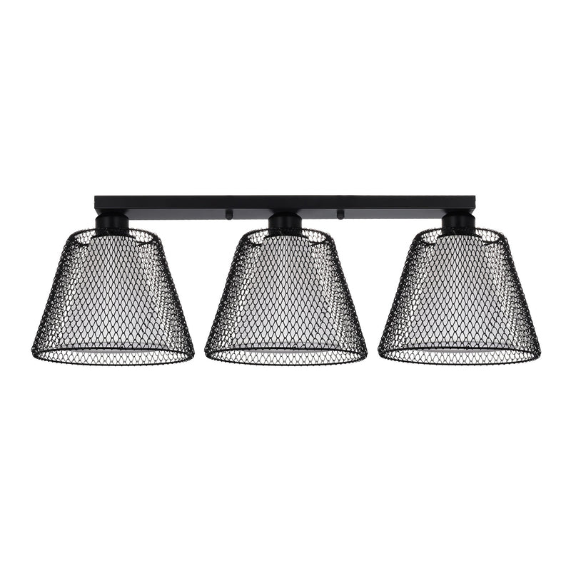Plafonieră NOVOS PL3, KL100104, 3xE27, negru - eVoltaSmart