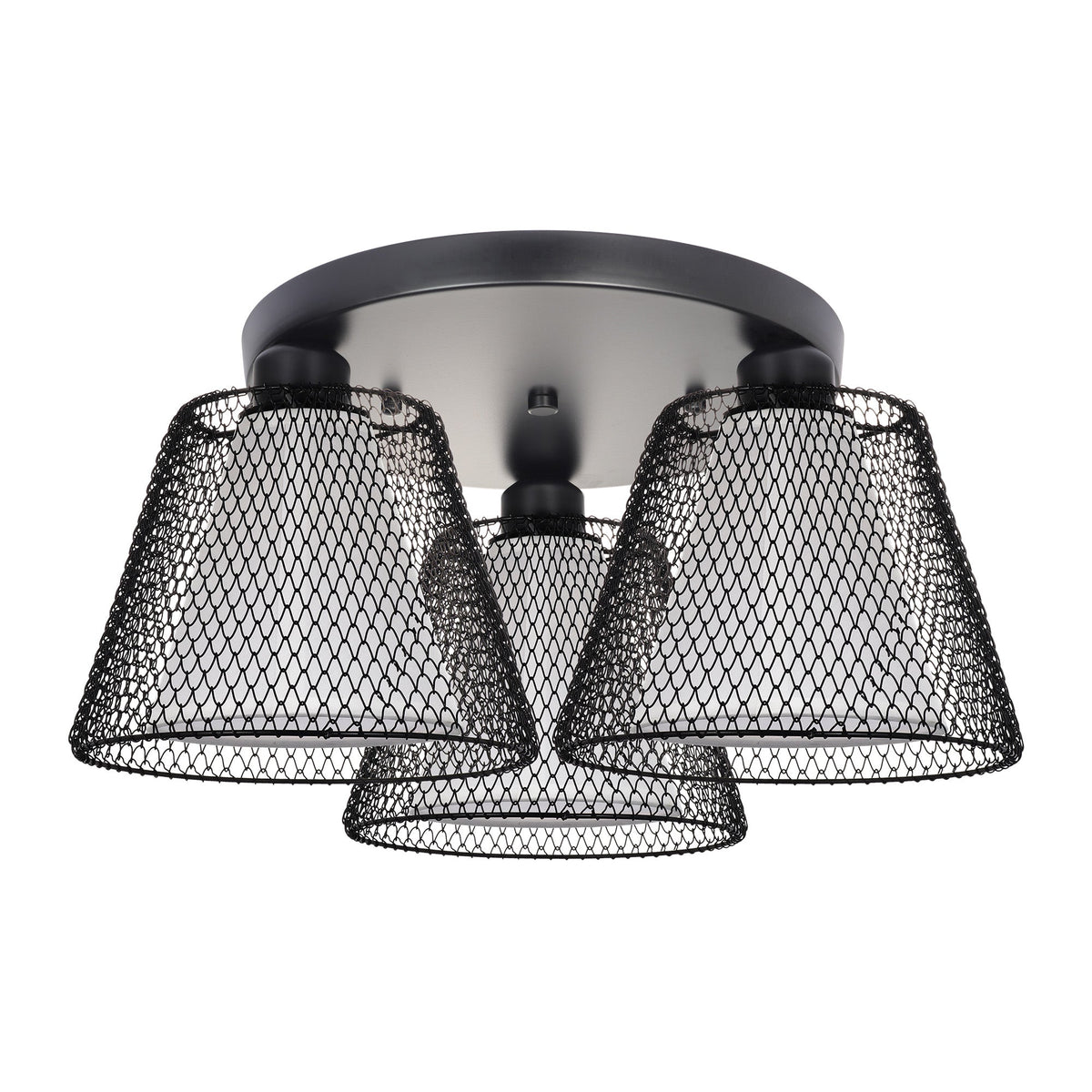 Plafonieră NOVOS PL3 R, KL100105, 3xE27, negru - eVoltaSmart