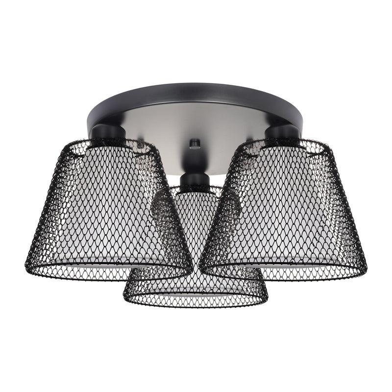 Plafonieră NOVOS PL3 R, KL100105, 3xE27, negru - eVoltaSmart