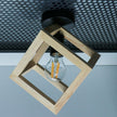 Plafonieră RHOMBUS PL1, KL101050, 1xE27, natur - eVoltaSmart