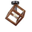 Plafonieră RHOMBUS PL1, KL101051, 1xE27, nuc - eVoltaSmart