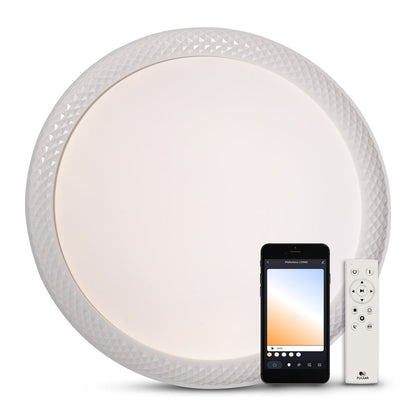 Plafoniera Smart Luxera 36W 3000K-6500K IP20, PULSAR - eVoltaSmart