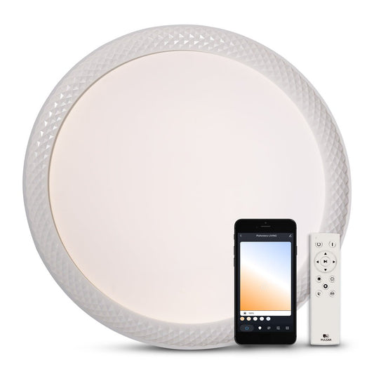 Plafoniera Smart Luxera 36W 3000K-6500K IP20, PULSAR - eVoltaSmart
