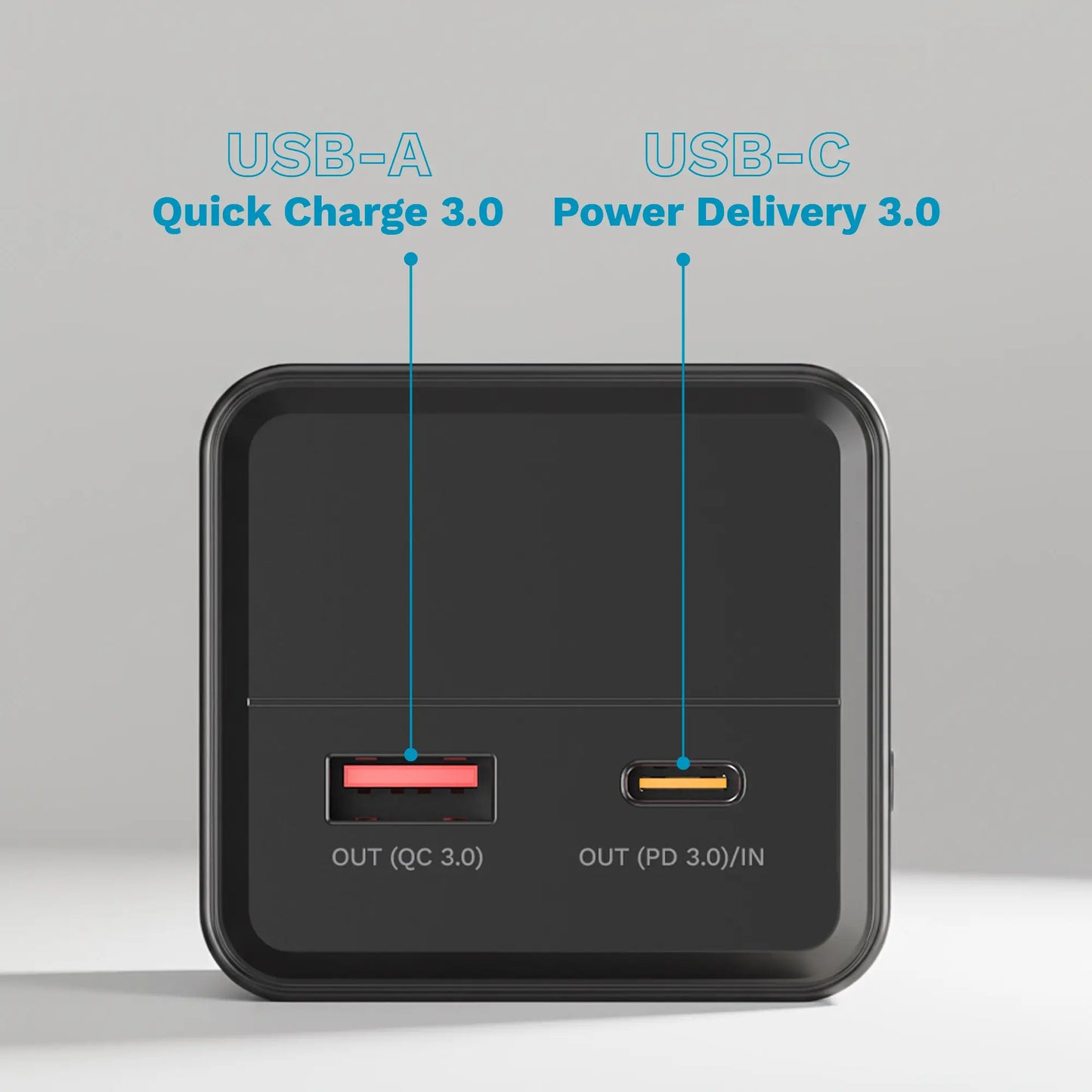 Power Bank 20000mAh 65W QC3.0 PD3.0 USB-C /USB-A Afisaj LCD Kruger&Matz KM0914