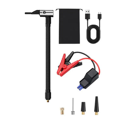 Power Bank 8000mAh + CAR JUMP STARTER 800A si Compresor anvelope Platinet PMPBTPM