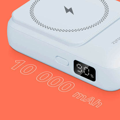 Power Bank inductie Kruger&Matz KM0913-BL 10000mAh Li-ion Mag Safe wireless 15W / USB-C 20W /USB-A 22.5W / Lightning 10W