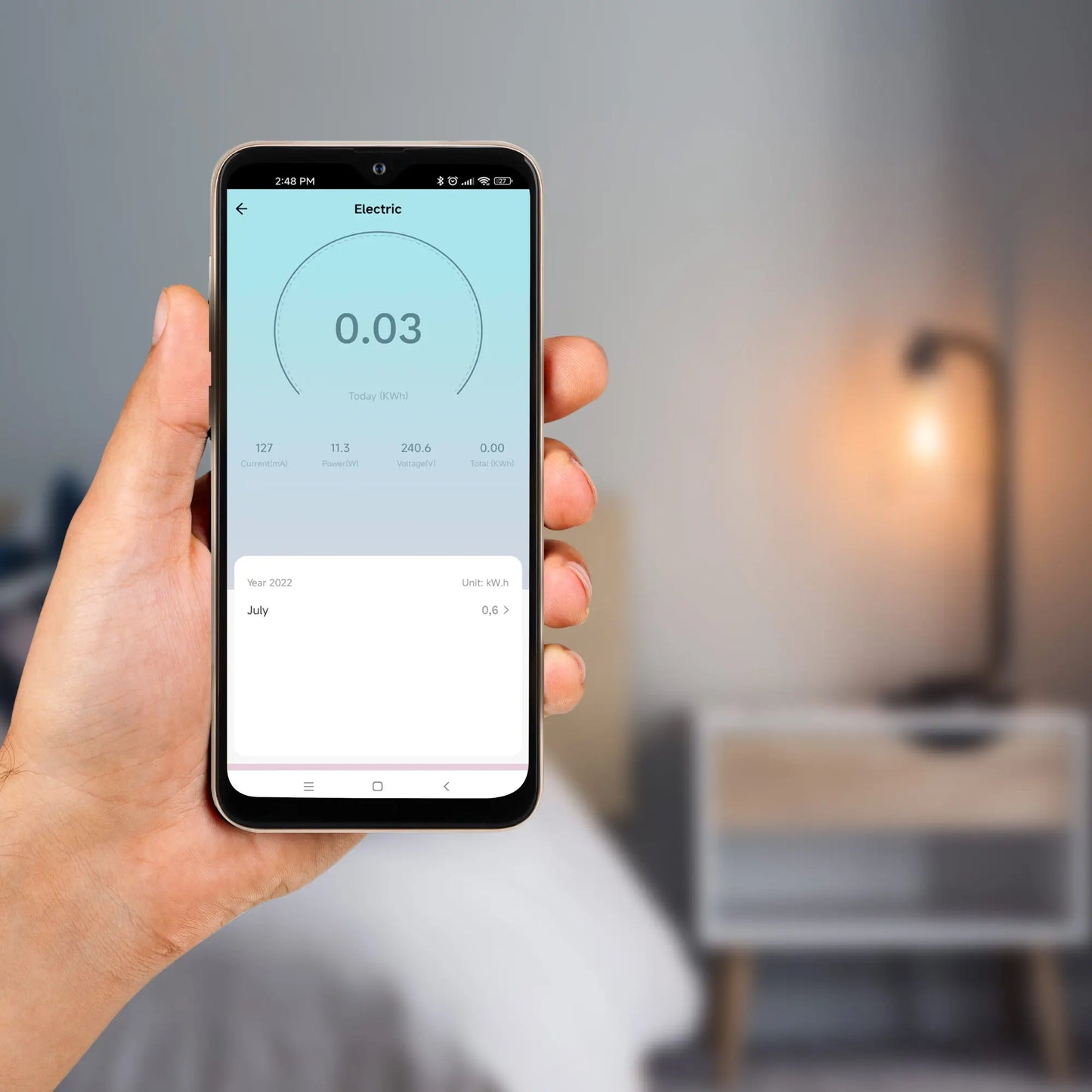 Priza Kruger&Matz KM2202-W SMART WI-FI CONNECT P4 TUYA 3680W 16A Monitorizeaza consum energie