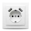 Priză USB 2.1A alb Racer - NOVELITE | 1301.200 - Evolta Smart