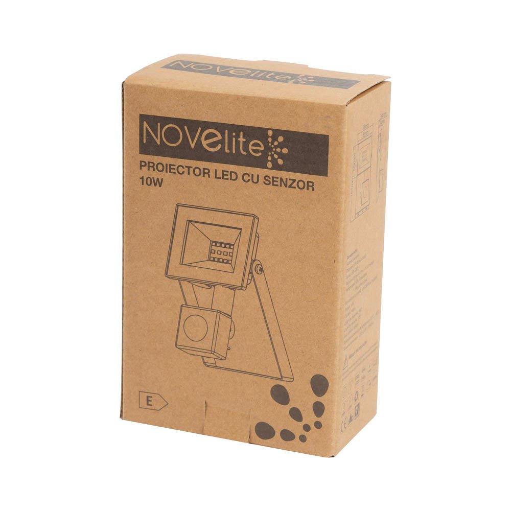 Proeictor senzor slim LED SMD V4 10W 6500K IP65, Novelite - eVoltaSmart