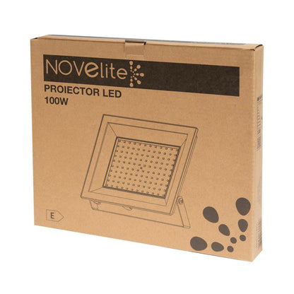 Proiector slim LED SMD V4 100W 6500K IP65, Novelite - eVoltaSmart