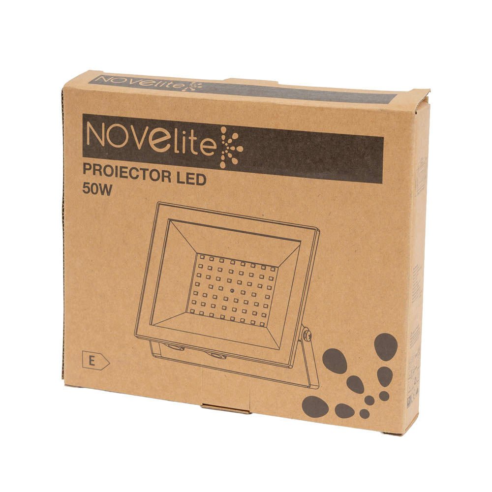 Proiector slim LED SMD V4 50W 6500K IP65, Novelite - eVoltaSmart