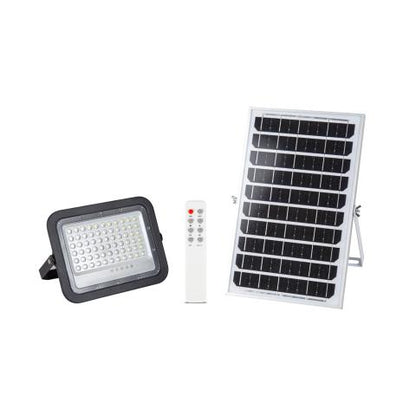 Proiector Solar LED Negru V2 100W 6500K IP65 - NOVELITE - eVoltaSmart