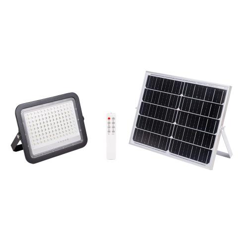 Proiector Solar LED Negru V2 200W 6500K IP65 - NOVELITE - eVoltaSmart