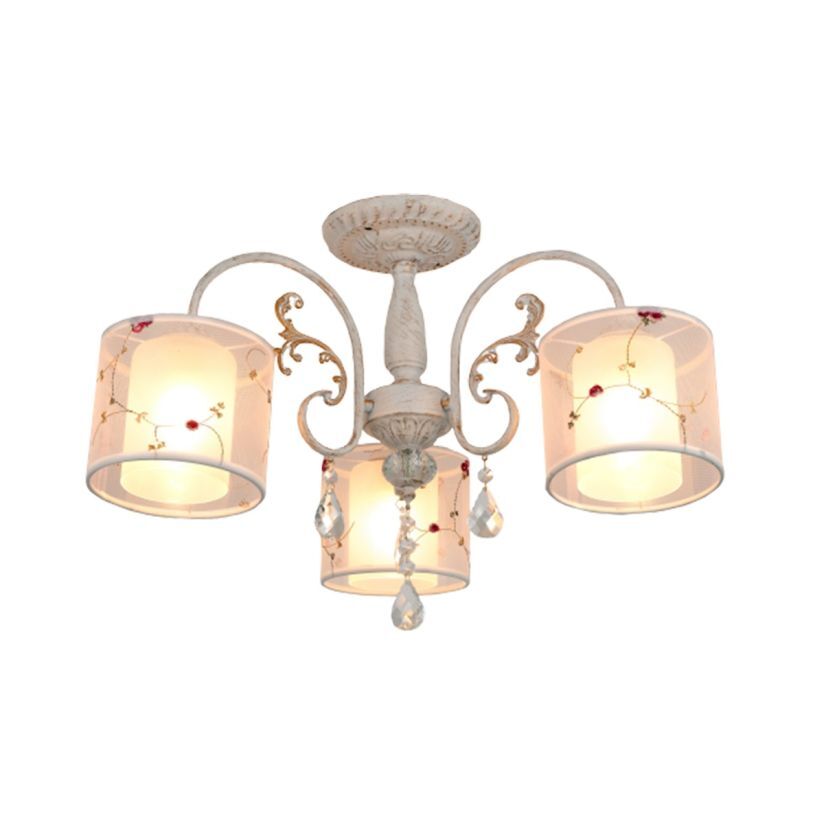 Candelabru PROVANCE 3, KL103004, 3xE27, alb, auriu