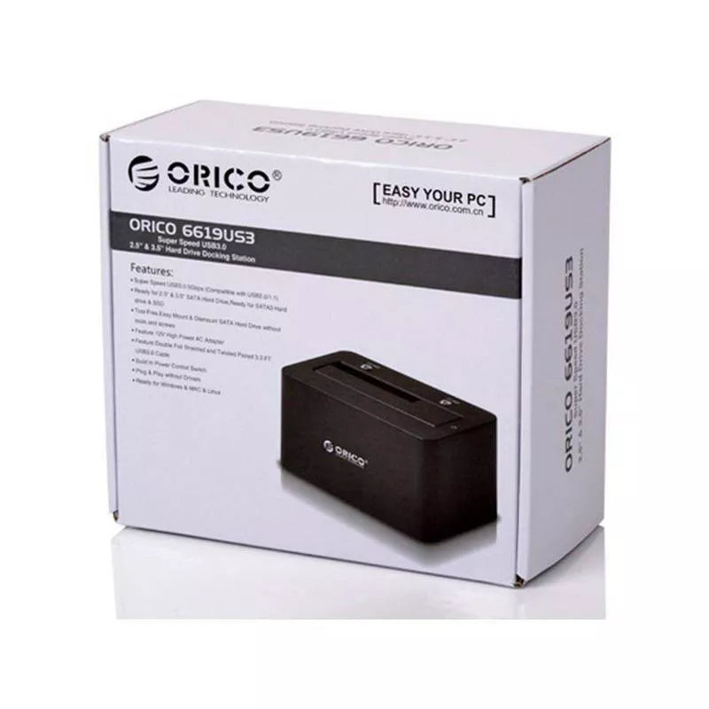 Rack HDD Orico 6619US3 negru USB 3.0 HDD cu docking station